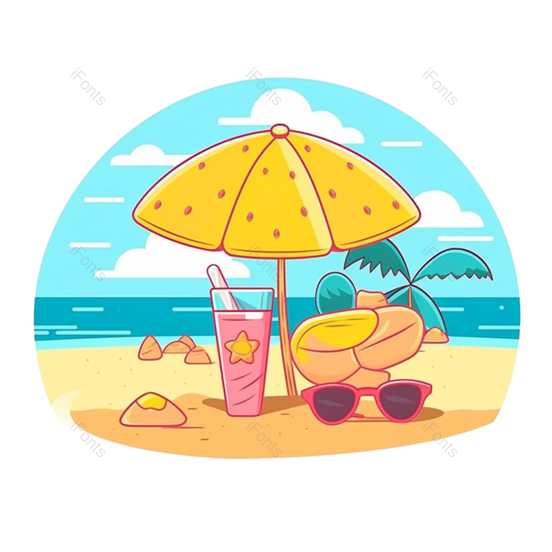 夏至图片,元素元素,卡通PNG,天空免抠素材